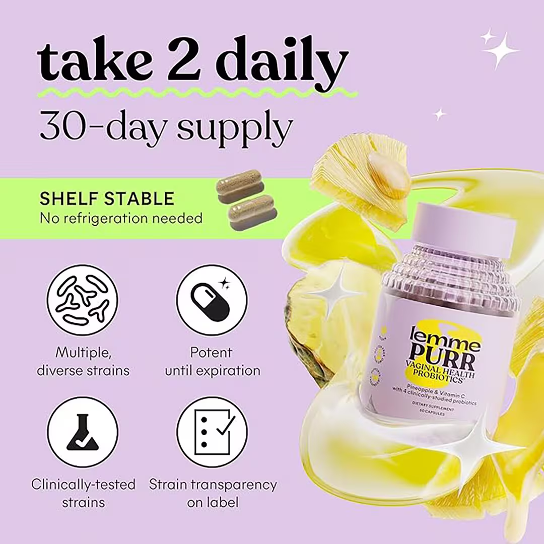 Purr: Vaginal Odor & pH Balance Probiotic Capsules - PREVENTA