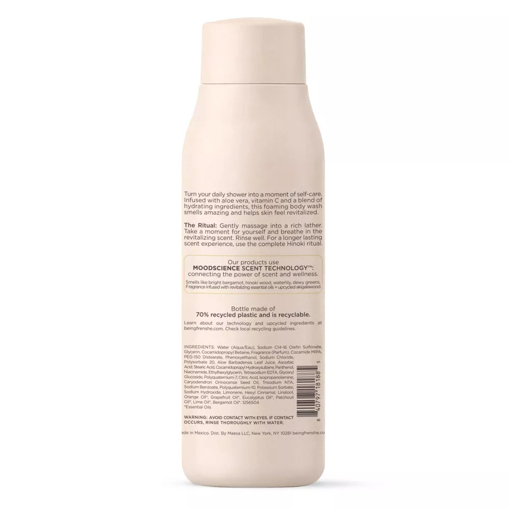 Hinoki Renewing Body Wash - Hydrating Shower Gel with Aloe Vera + Niacinamide - PREVENTA