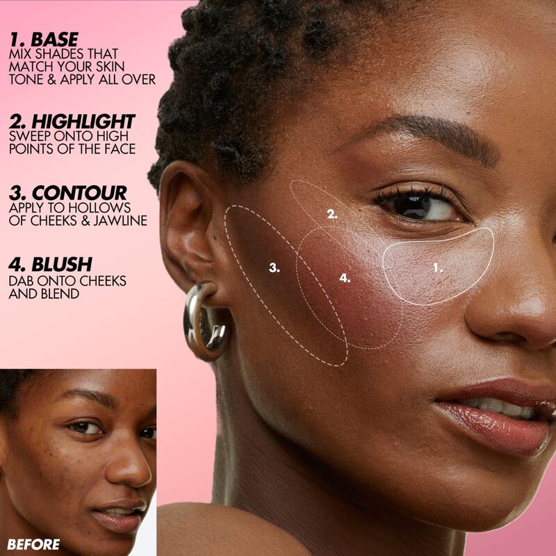 HD SKIN FACE ESSENTIALS PALETTE WITH HIGHLIGHTERS - PREVENTA