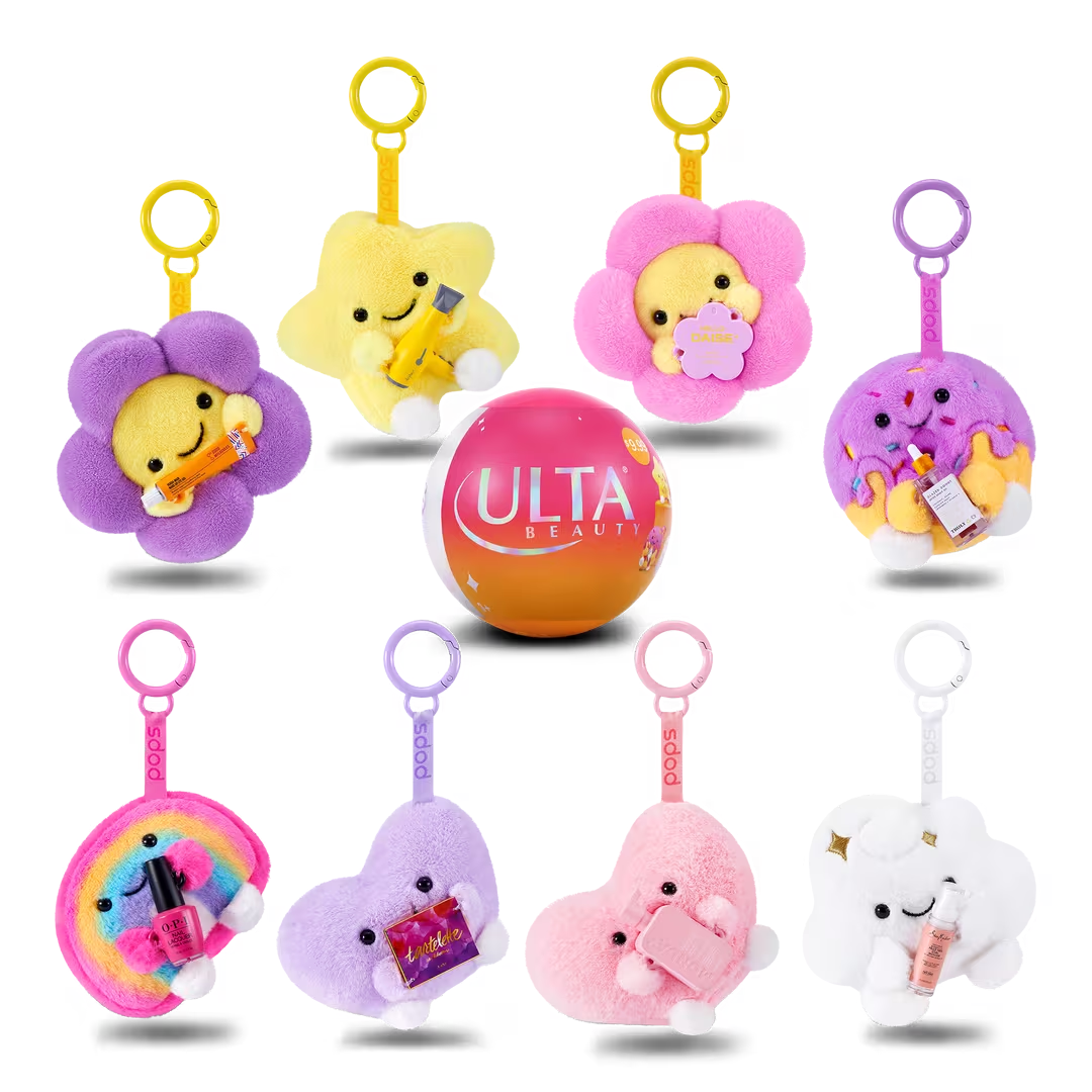 Ulta Beauty x Mini Brands Pops Plush Keychains