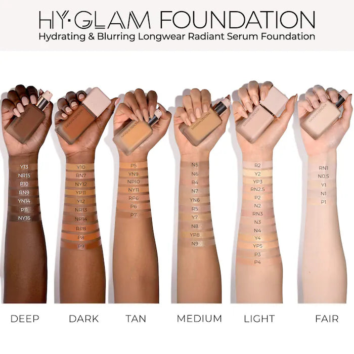 Hy-Glam Foundation Hydrating & Blurring Luminous Longwear Serum Foundation