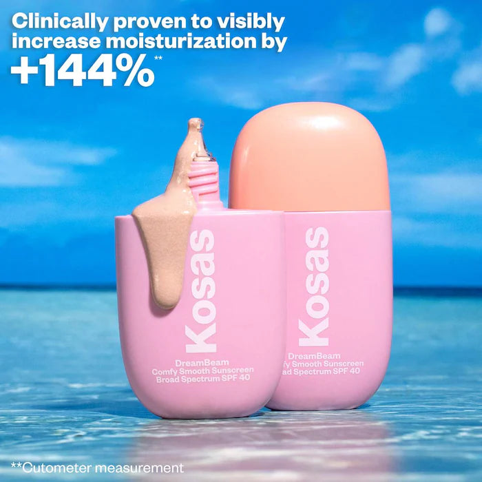 DreamBeam Silicone-Free Mineral Sunscreen SPF 40 with Ceramides and Peptides Preventa