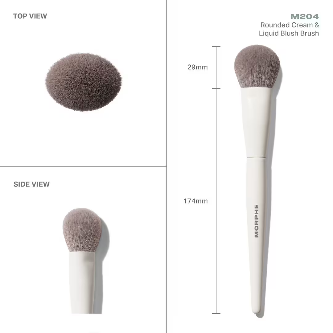 M204 Rounded Cream & Liquid Blush Brush