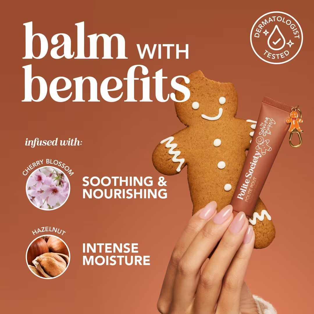 Polite Society x The Solvang Bakery Polite Pout Glossy Lip Balm - PREVENTA