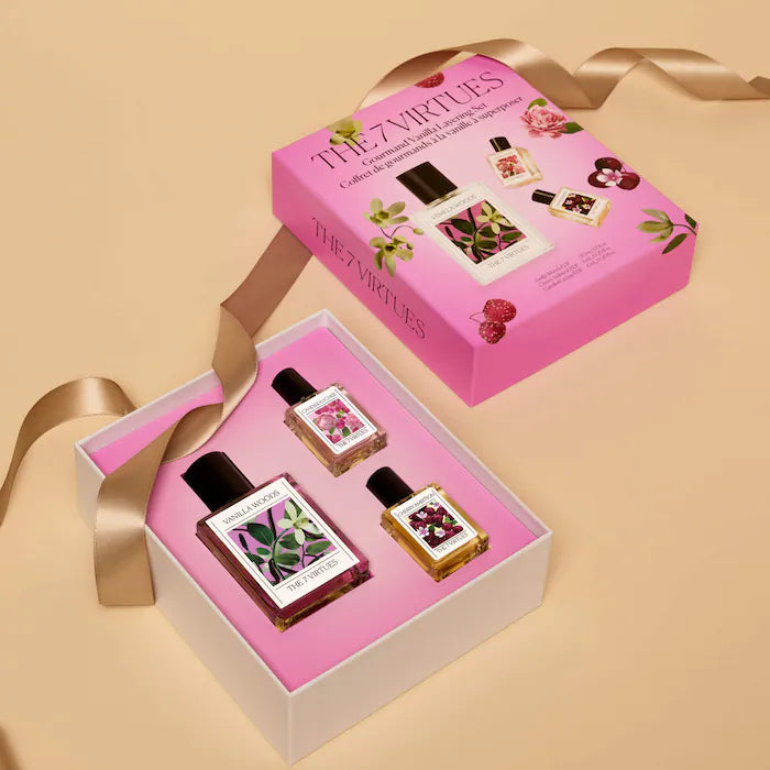 Gourmand Vanilla Layering Perfume Set with Cherry & Lychee Preventa