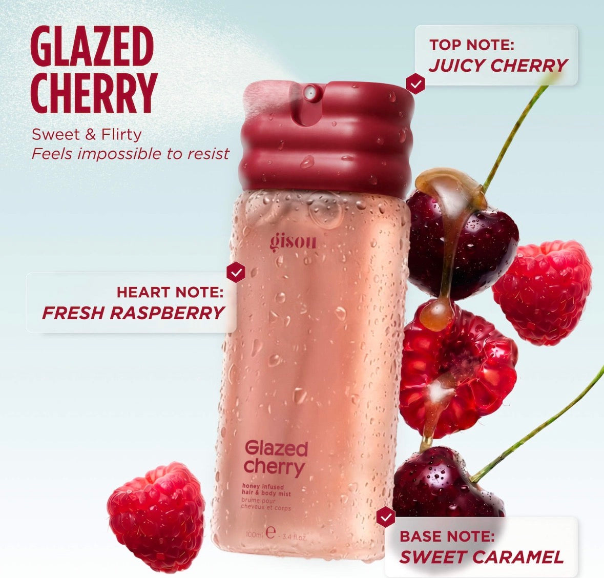 Glazed Cherry Honey Infused Hair & Body Mist Preventa