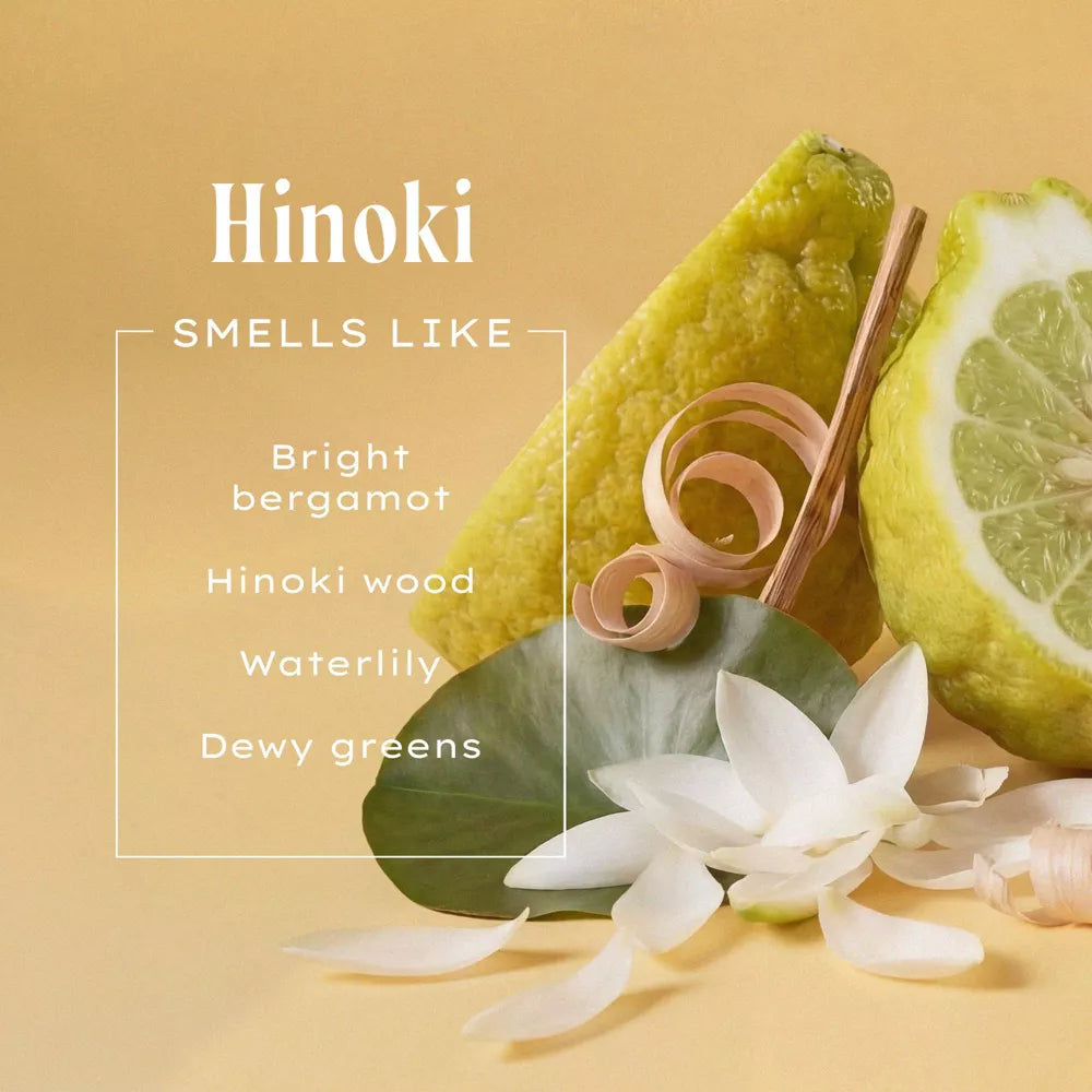 Hinoki Renewing Body Wash - Hydrating Shower Gel with Aloe Vera + Niacinamide - PREVENTA