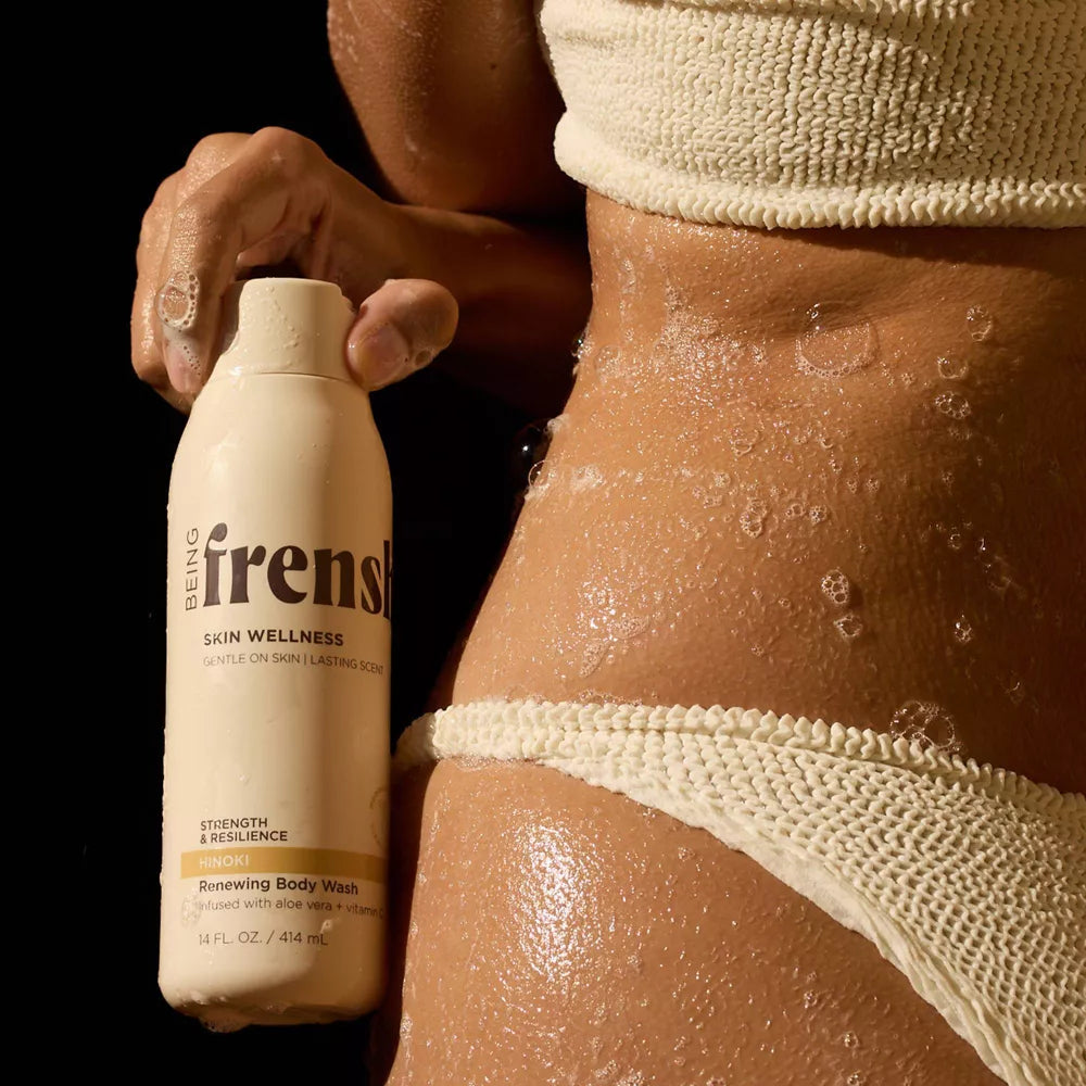 Hinoki Renewing Body Wash - Hydrating Shower Gel with Aloe Vera + Niacinamide - PREVENTA