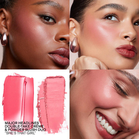 Mini Major Headlines Double-Take Crème & Powder Blush Duo Preventa