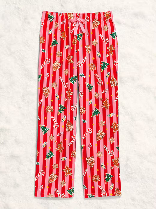 Mid-Rise Printed Flannel Pajama Pants for Women - PREVENTA