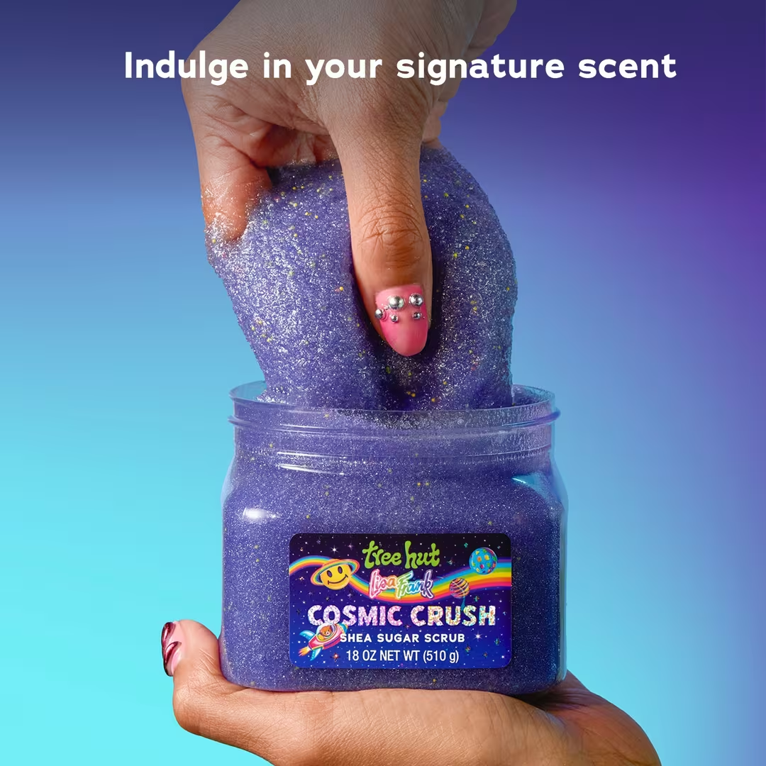 Tree Hut x Lisa Frank Cosmic Crush Shea Sugar Scrub Preventa