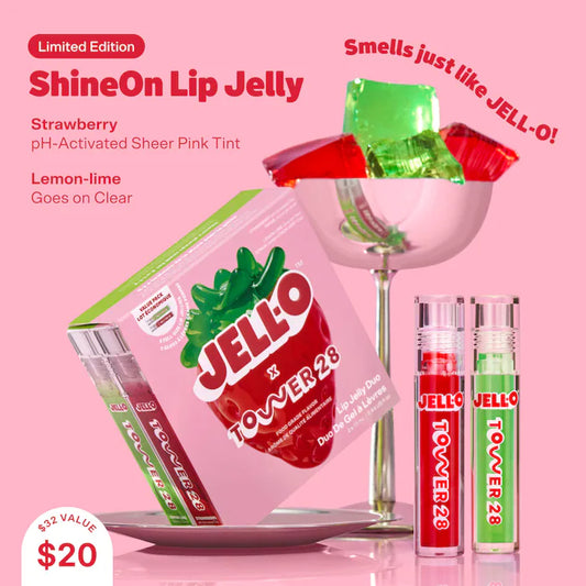 JELL-O™ X TOWER 28 Lip Jelly Lip Gloss Gift Set preventa