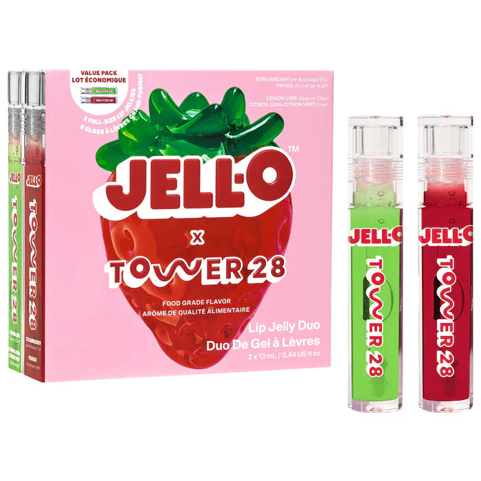 JELL-O™ X TOWER 28 Lip Jelly Lip Gloss Gift Set preventa