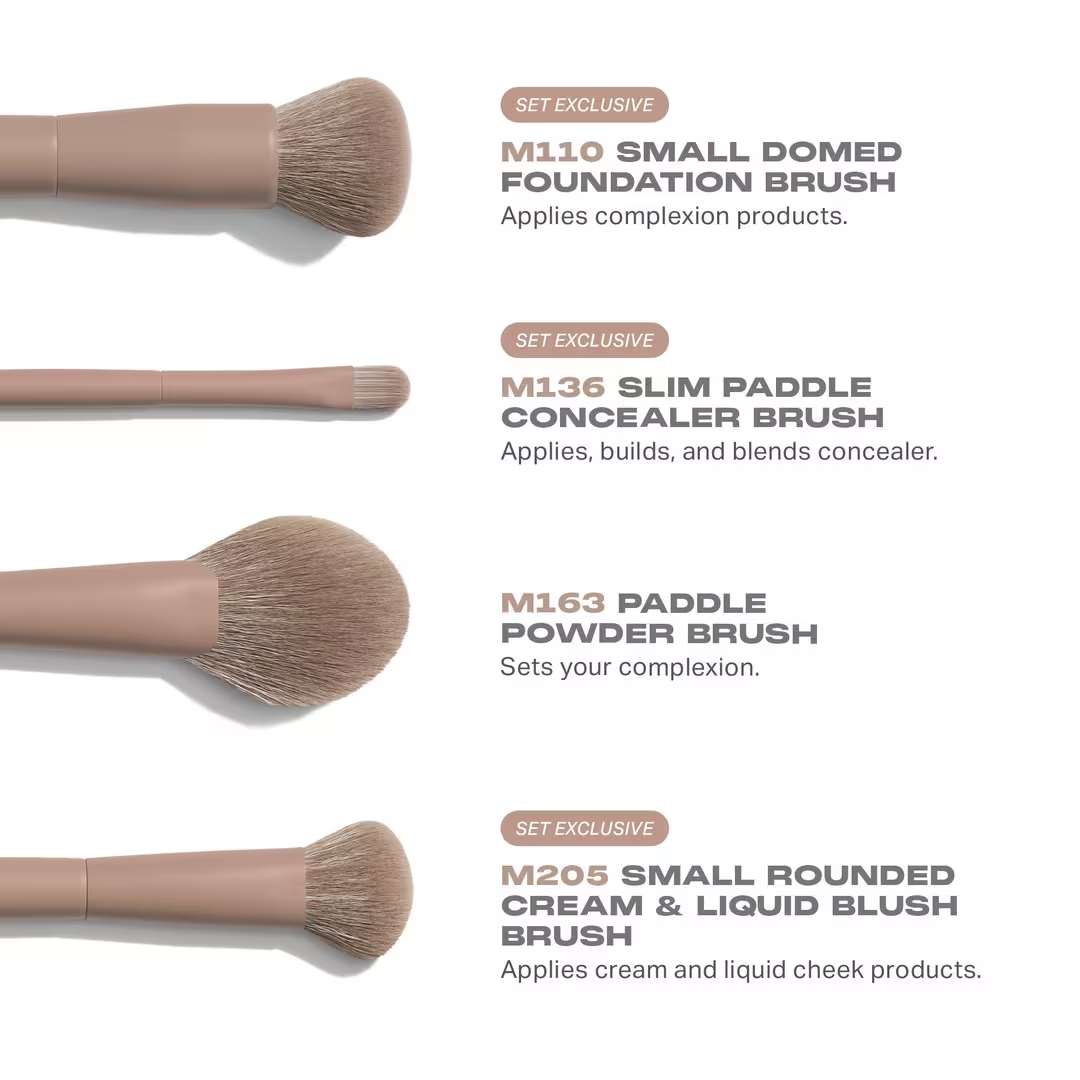 Iced Mocha 4-Piece Face Brush Set Preventa