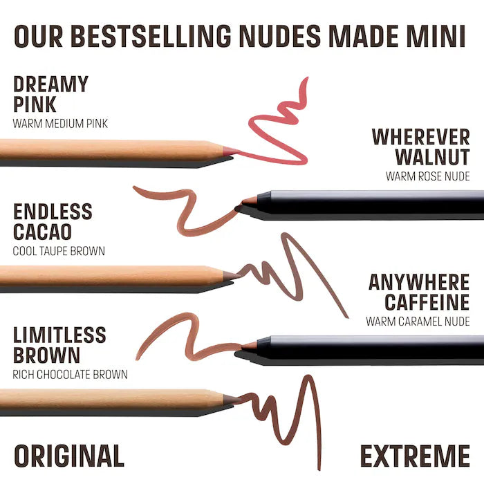 Mini Artist Color Pencil Original & Extreme Long-lasting Lip Liner Set Preventa