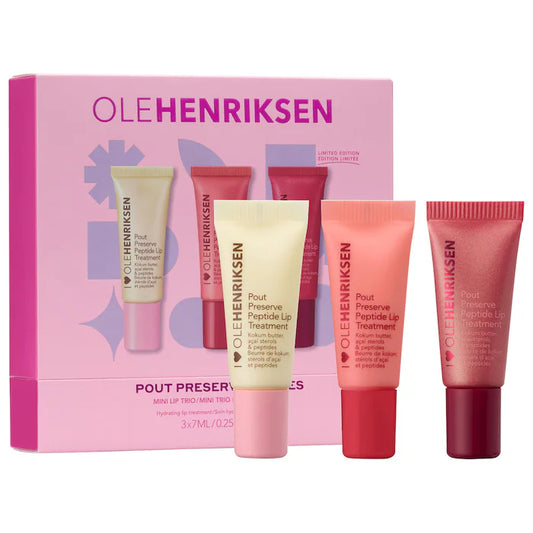 Pout Preserve Mini Hydrating Peptide Lip Trio Set Preventa