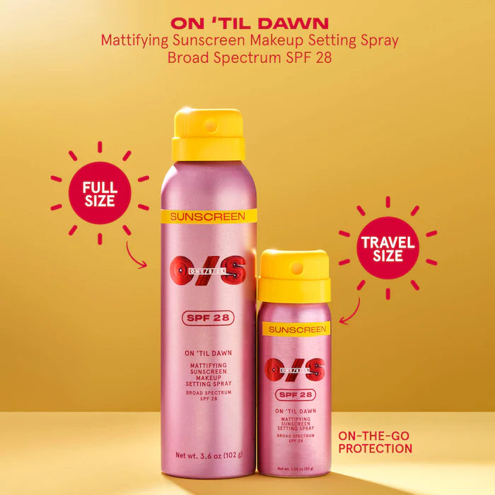 On 'Til Dawn Mattifying Sunscreen Makeup Setting Spray SPF 28 Preventa