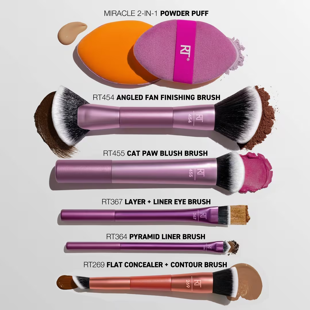 Big Blends Energy Brush + Dual-Sided Puff Set