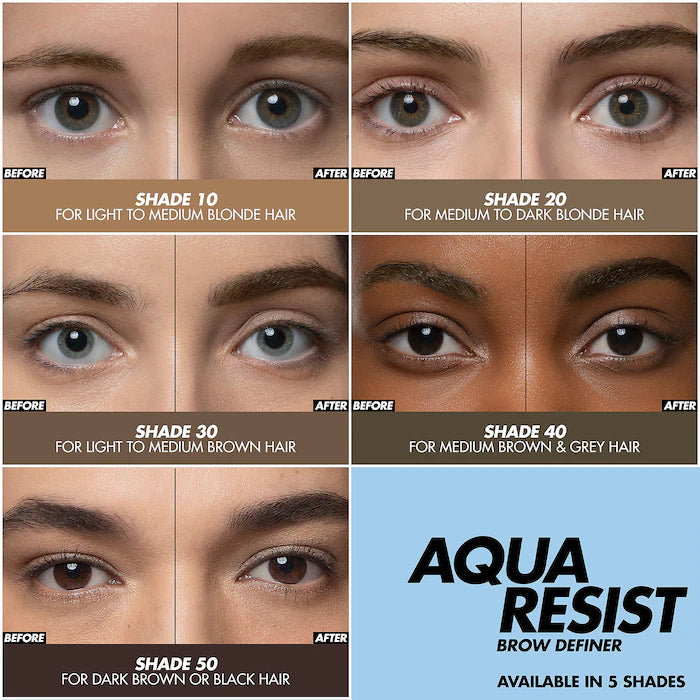 Aqua Resist Waterproof Eyebrow Definer Pencil
