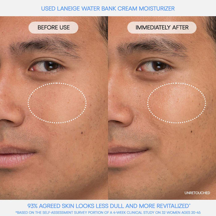 Water Bank Blue Hyaluronic Cream Moisturizer for Moisture Barrier Repair - PREVENTA