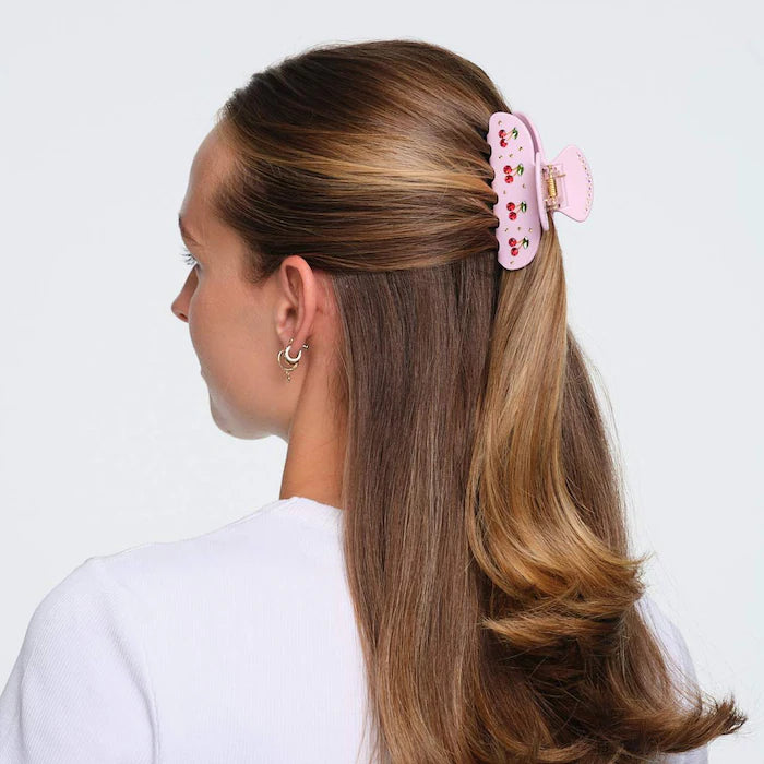Sweetheart Hair Claw Clip in Pink Cherry Pie - PREVENTA
