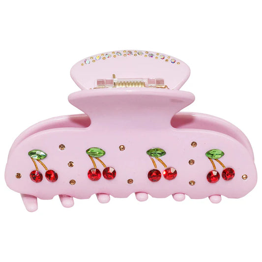 Sweetheart Hair Claw Clip in Pink Cherry Pie - PREVENTA