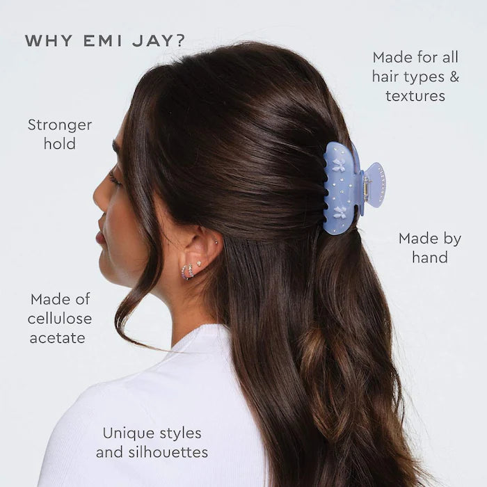 Sweetheart Hair Claw Clip in Blue Ribbon - PREVENTA