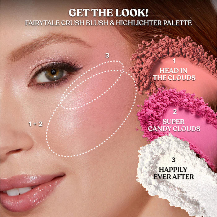 Fairytale Crush Blush & Highlighter Palette Makeup Set - PREVENTA