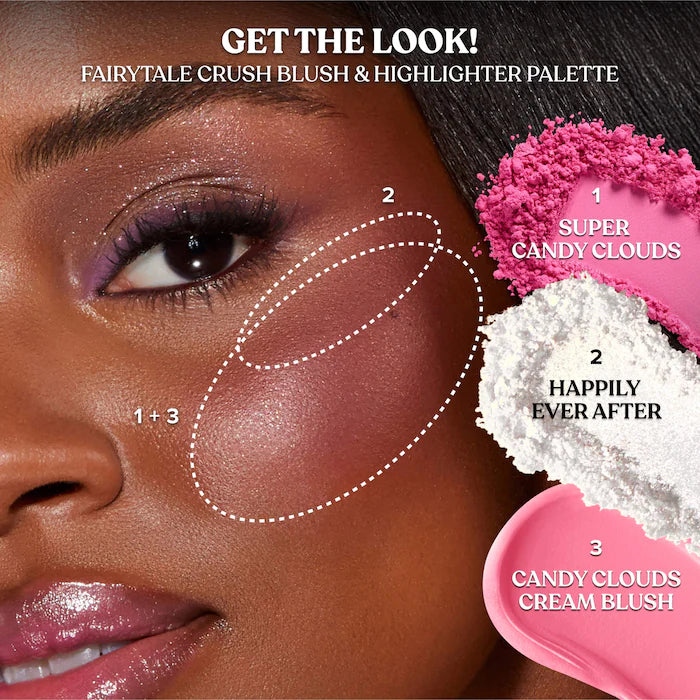 Fairytale Crush Blush & Highlighter Palette Makeup Set - PREVENTA