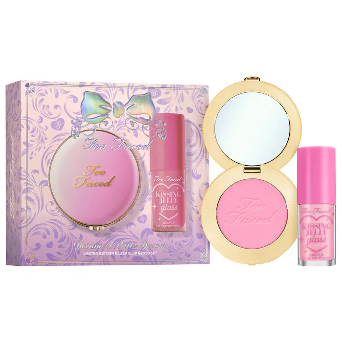 Dream A Little Dream Makeup Gift Set: Cloud Crush Blush & Kissing Jelly Lip Oil - PREVENTA