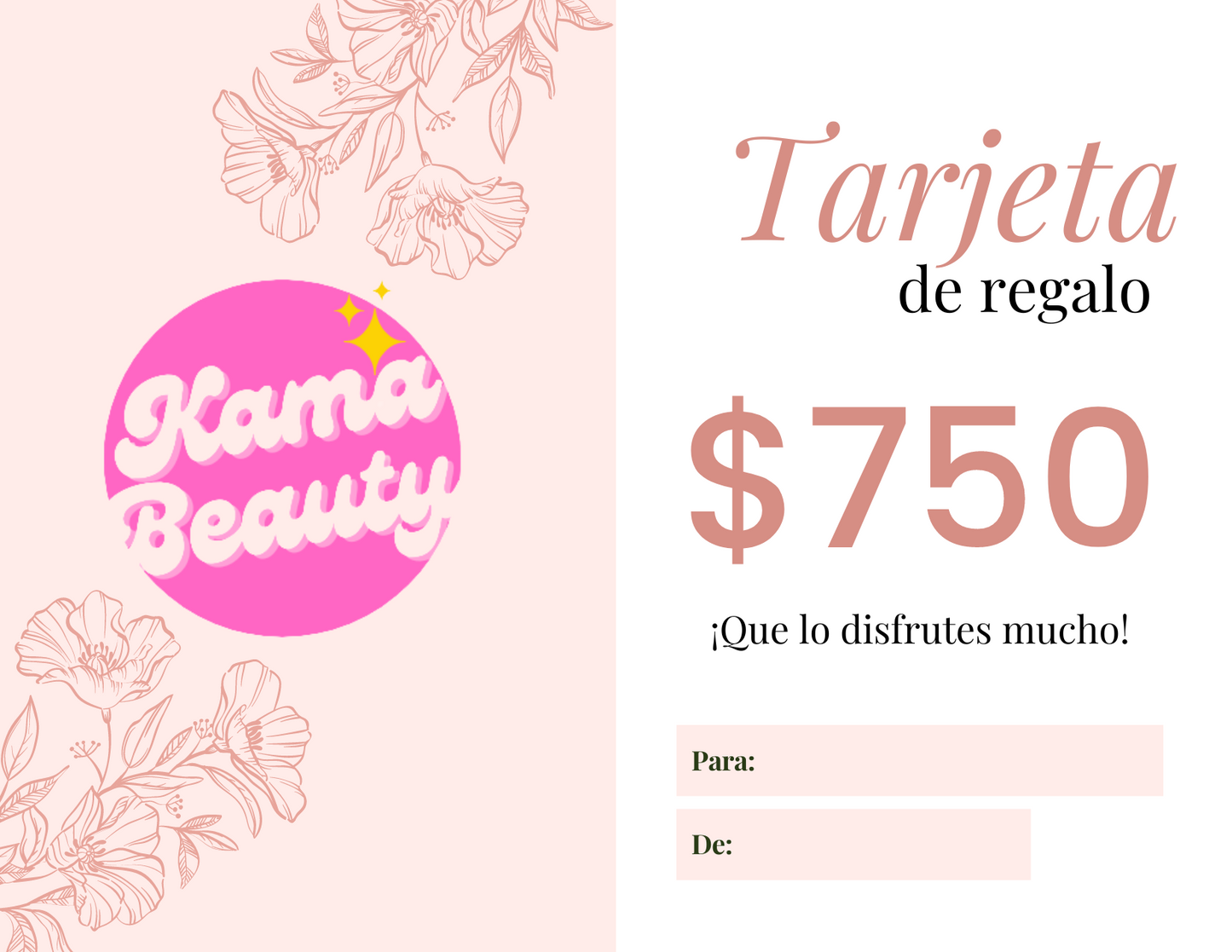 Kama Beauty Gift Card