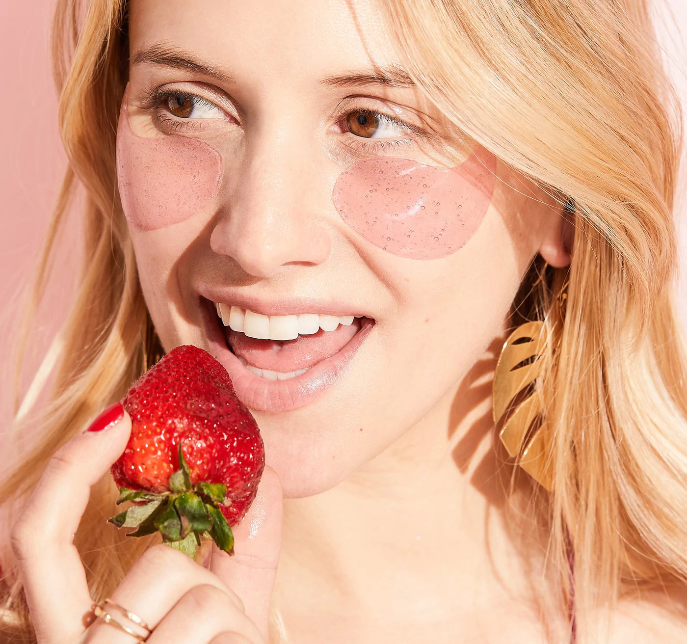 Served Chilled Rose Eye Gels